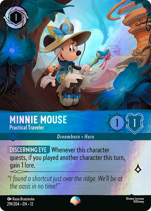 Image for Minnie Mouse - Practical Traveler (Epic) (219/204) [Wilds Unknown] - Disney Lorcana