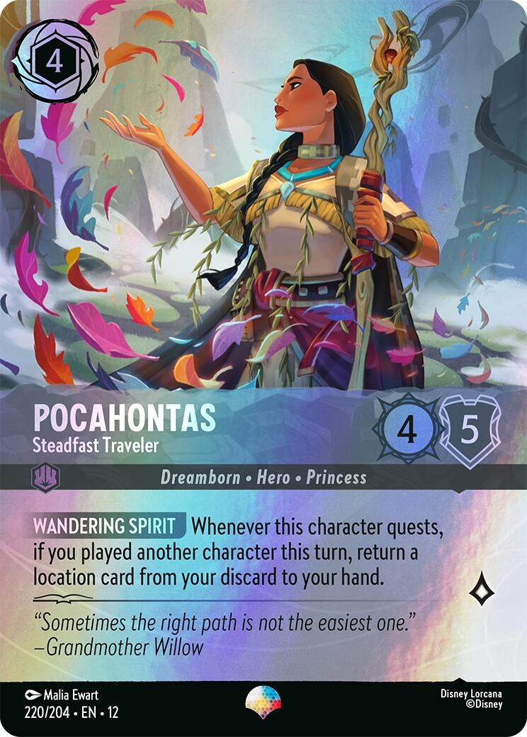 Image for Pocahontas - Steadfast Traveler (Epic) (220/204) [Wilds Unknown] - Disney Lorcana