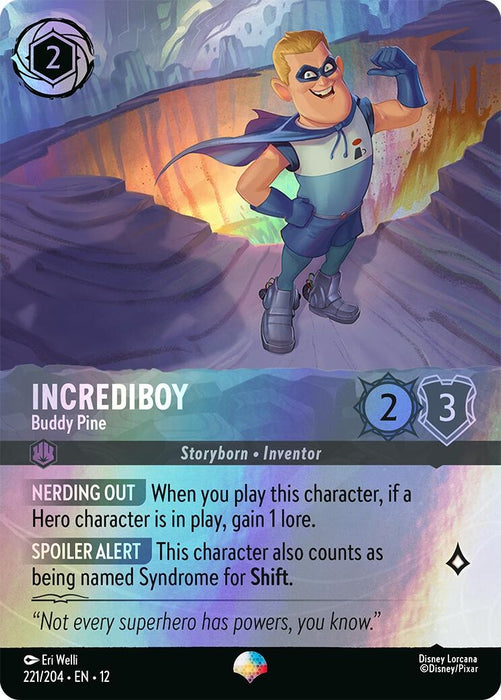 Image for Incrediboy - Buddy Pine (Epic) (221/204) [Wilds Unknown] - Disney Lorcana