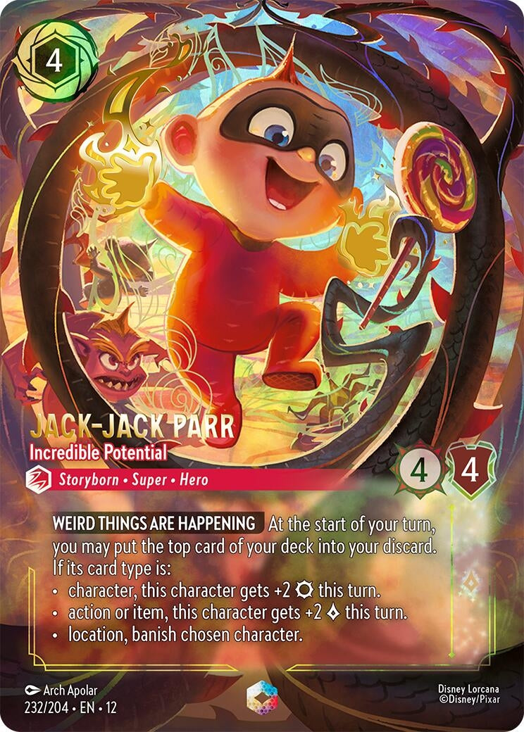 Image for Jack-Jack Parr - Incredible Potential (Enchanted) (232/204) [Wilds Unknown] - Disney Lorcana