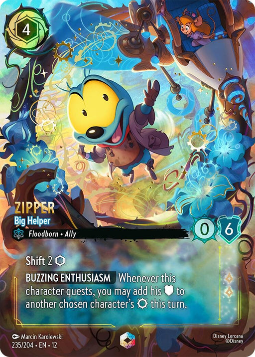 Image for Zipper - Big Helper (Enchanted) (235/204) [Wilds Unknown] - Disney Lorcana