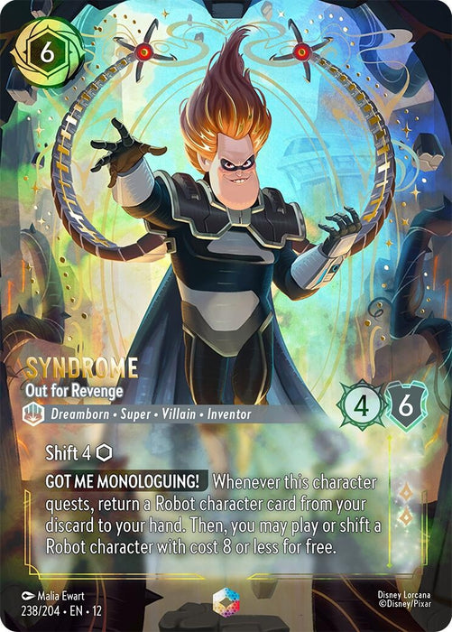 Image for Syndrome - Out for Revenge (Enchanted) (238/204) [Wilds Unknown] - Disney Lorcana
