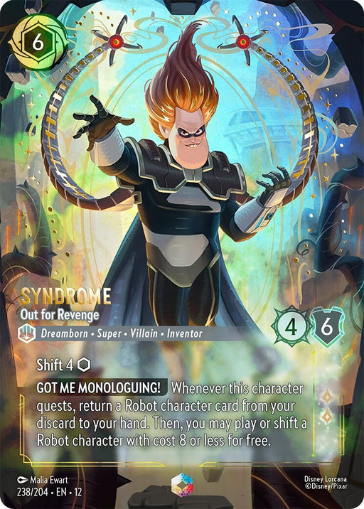 Image for Syndrome - Out for Revenge (Enchanted) (238/204) [Wilds Unknown] - Disney Lorcana