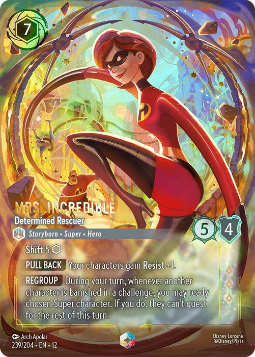 Image for Mrs. Incredible - Determined Rescuer (Enchanted) (239/204) [Wilds Unknown] - Disney Lorcana