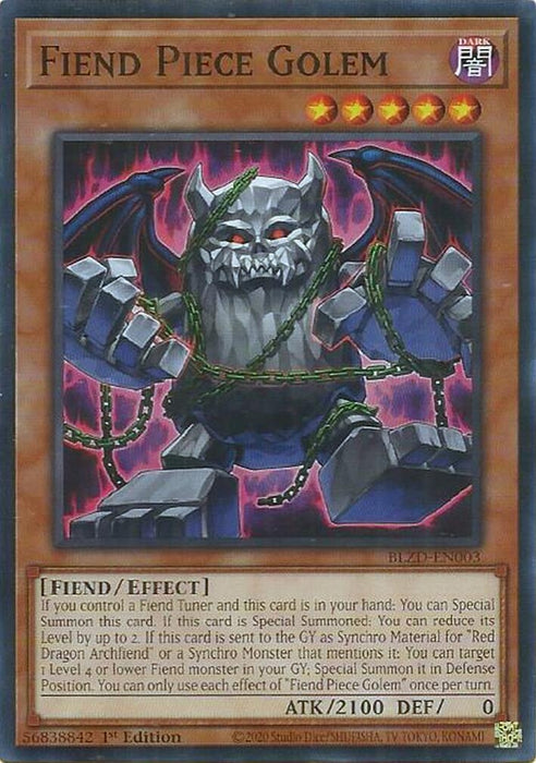 Image for Fiend Piece Golem (BLZD-EN003) [Blazing Dominion] - YuGiOh