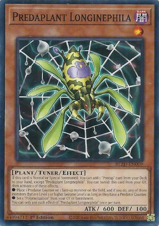 Image for Predaplant Longinephila (BLZD-EN009) [Blazing Dominion] - YuGiOh