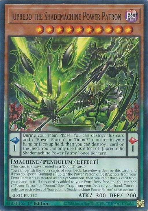 Image for Jupredo the Shademachine Power Patron (BLZD-EN012) [Blazing Dominion] - YuGiOh