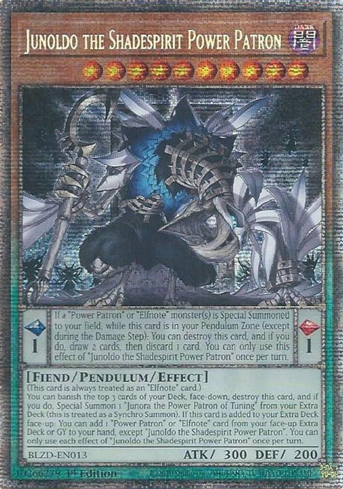 Junoldo the Shadespirit Power Patron (Starlight Rare) (BLZD-EN013) [Blazing Dominion]