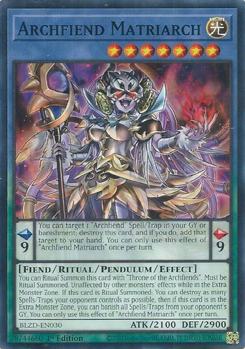 Image for Archfiend Matriarch (BLZD-EN030) [Blazing Dominion] - YuGiOh