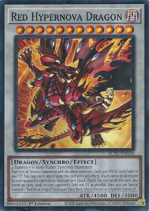Image for Red Hypernova Dragon (BLZD-EN038) [Blazing Dominion] - YuGiOh