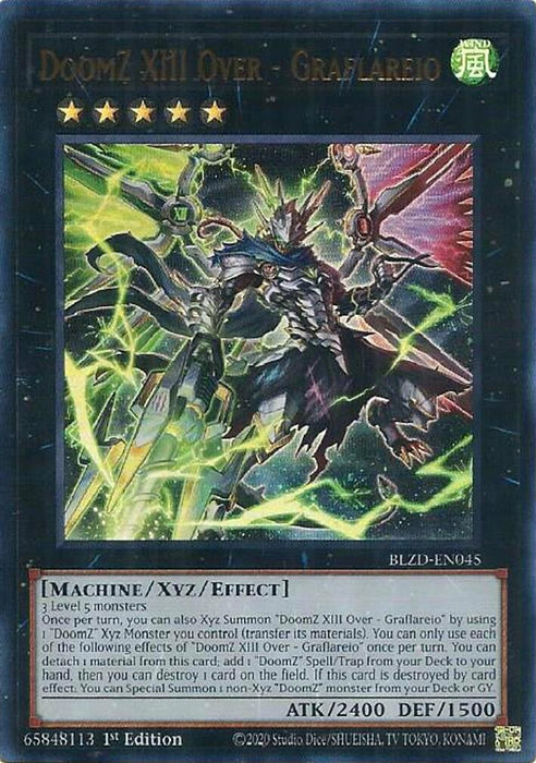 Image for DoomZ XIII Over - Graflareio (BLZD-EN045) [Blazing Dominion] - YuGiOh