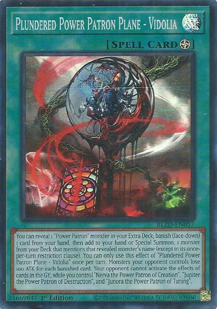 Image for Plundered Power Patron Plane - Vidolia (BLZD-EN057) [Blazing Dominion] - YuGiOh