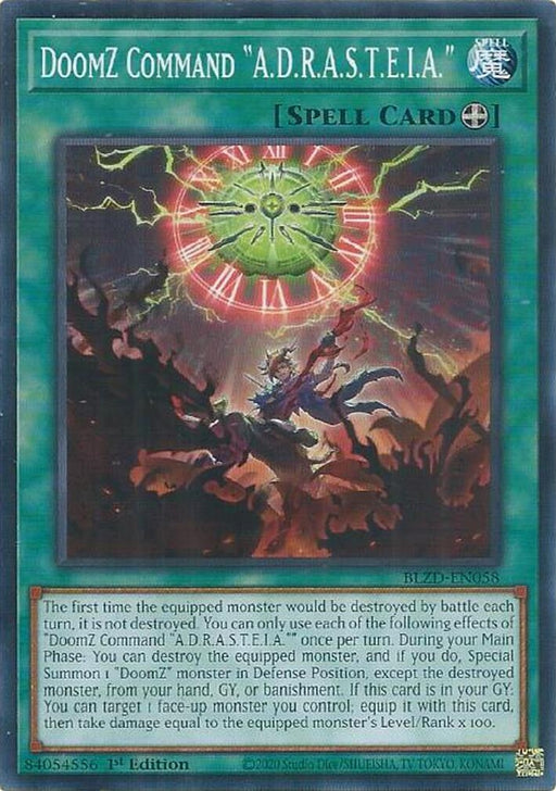 Image for DoomZ Command "A.D.R.A.S.T.E.I.A." (BLZD-EN058) [Blazing Dominion] - YuGiOh