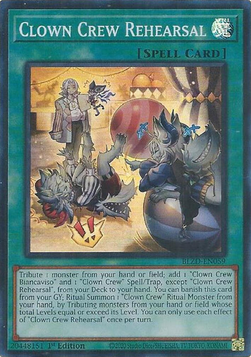 Image for Clown Crew Rehearsal (BLZD-EN059) [Blazing Dominion] - YuGiOh