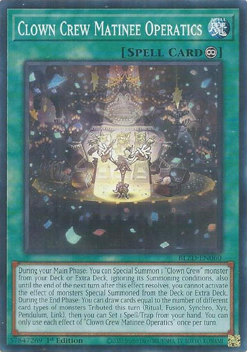 Image for Clown Crew Matinee Operatics (BLZD-EN060) [Blazing Dominion] - YuGiOh