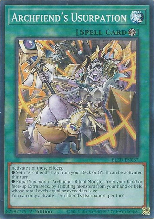 Image for Archfiend's Usurpation (BLZD-EN067) [Blazing Dominion] - YuGiOh