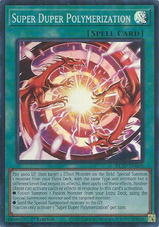 Image for Super Duper Polymerization (BLZD-EN069) [Blazing Dominion] - YuGiOh
