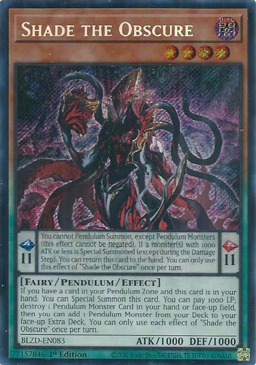 Image for Shade the Obscure (BLZD-EN083) [Blazing Dominion] - YuGiOh