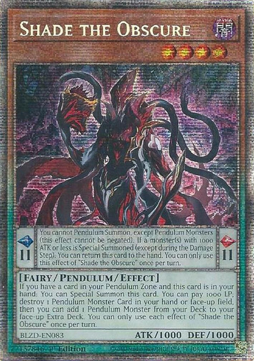 Image for Shade the Obscure (Starlight Rare) (BLZD-EN083) [Blazing Dominion] - YuGiOh