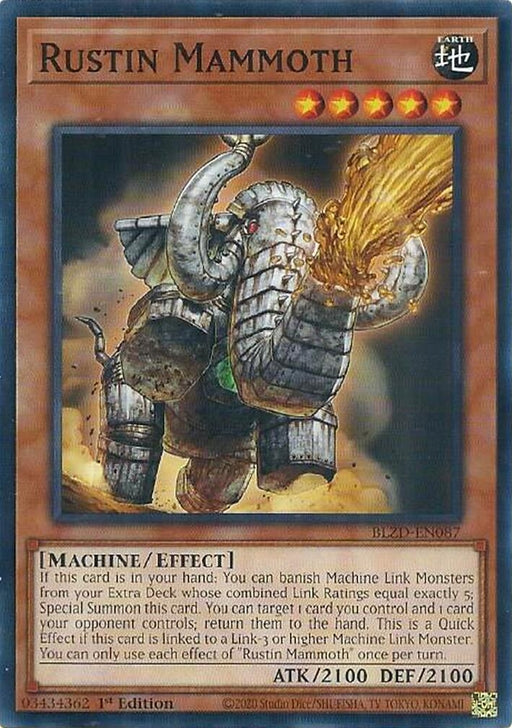 Image for Rustin Mammoth (BLZD-EN087) [Blazing Dominion] - YuGiOh