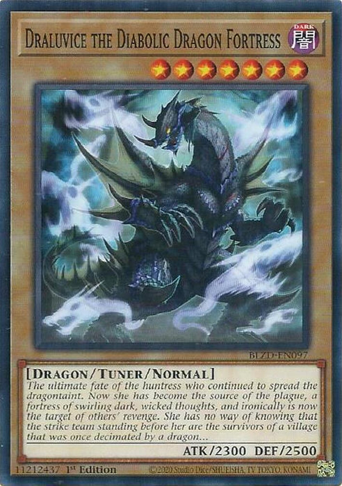 Image for Draluvice the Diabolic Dragon Fortress (BLZD-EN097) [Blazing Dominion] - YuGiOh