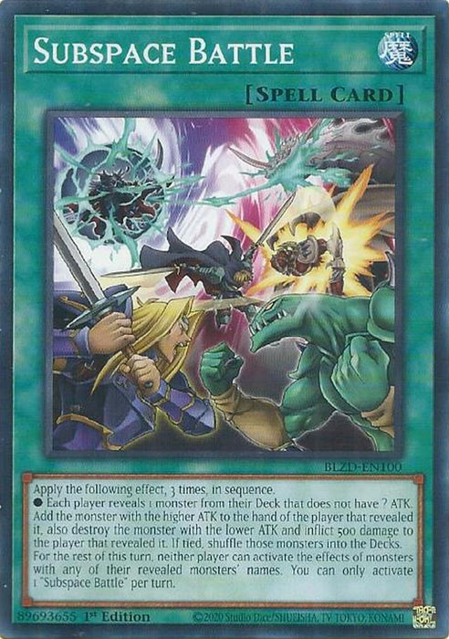 Image for Subspace Battle (BLZD-EN100) [Blazing Dominion] - YuGiOh