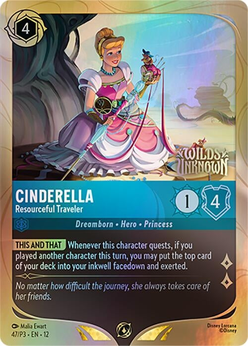 Image for Cinderella - Resourceful Traveler (47) [Disney Lorcana Promo Cards] - Disney Lorcana