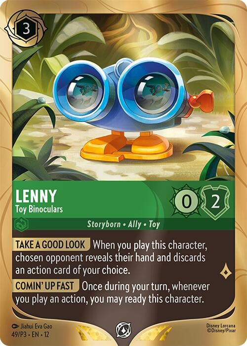 Image for Lenny - Toy Binoculars (49) [Disney Lorcana Promo Cards] - Disney Lorcana