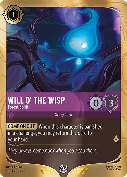 Image for Will o' the Wisp - Forest Spirit (51) [Disney Lorcana Promo Cards] - Disney Lorcana