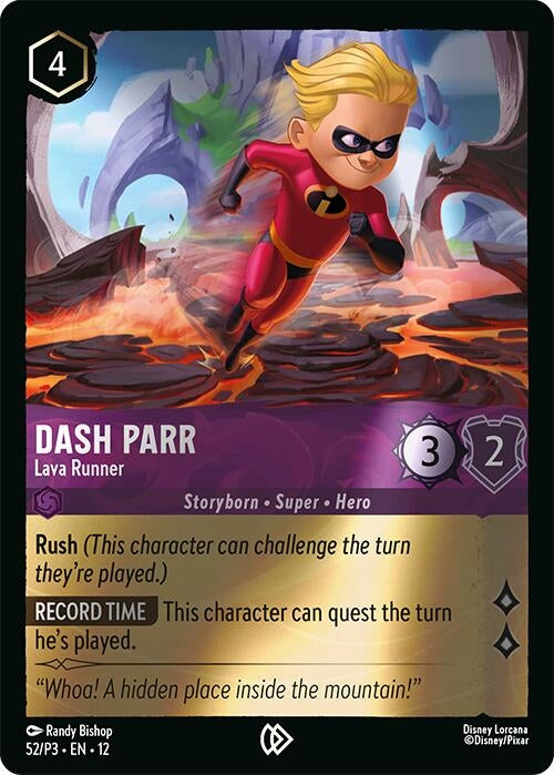 Image for Dash Parr - Lava Runner (52) [Disney Lorcana Promo Cards] - Disney Lorcana