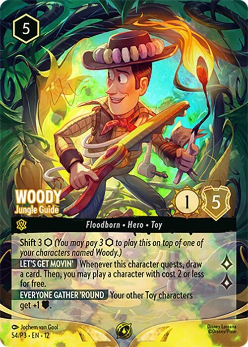 Image for Woody - Jungle Guide (Store Championship) (54) [Disney Lorcana Promo Cards] - Disney Lorcana