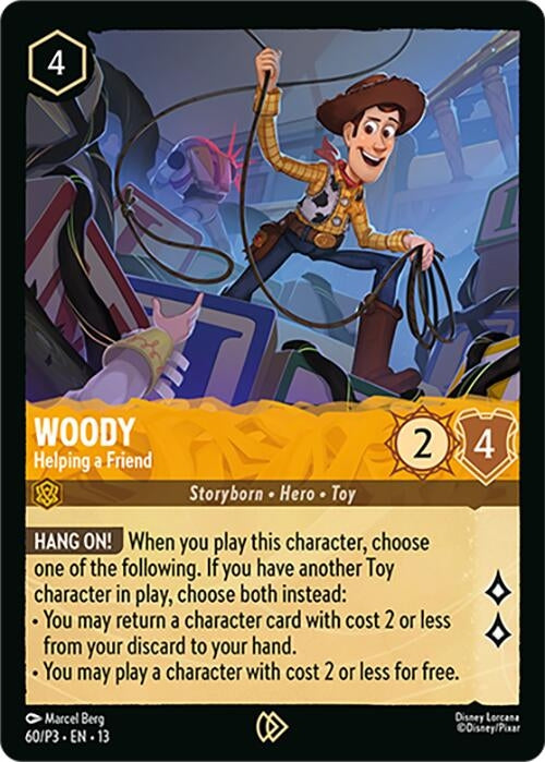 Image for Woody - Helping a Friend (60) [Disney Lorcana Promo Cards] - Disney Lorcana