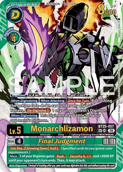Image for Monarchlizamon // Final Judgement (SP) (BT25-057 UR) [Dual Revolution] - Digimon Card Game