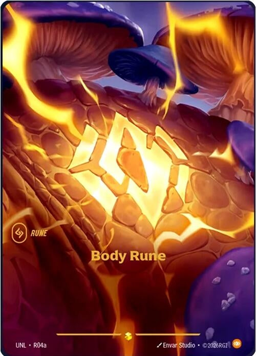 Image for Body Rune (Alternate Art) (R04a) [Unleashed] - Riftbound: League of Legends Trading Card Game