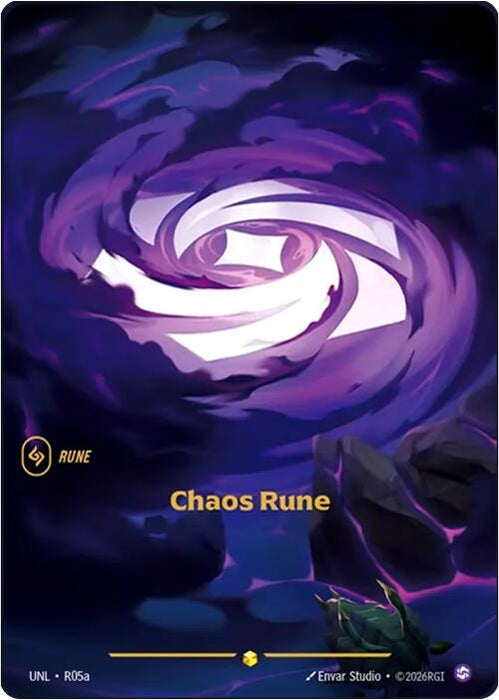 Image for Chaos Rune (Alternate Art) (R05a) [Unleashed] - Riftbound: League of Legends Trading Card Game