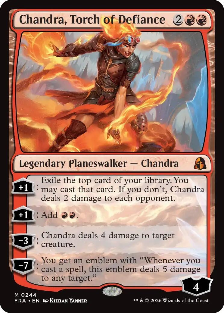 Image for Chandra, Torch of Defiance (244) [Reality Fracture] - Magic: The Gathering