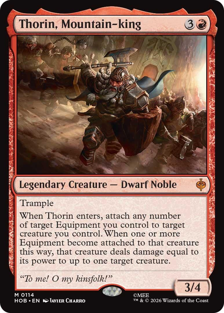 Image for Thorin, Mountain-king (114) [The Hobbit] - Magic: The Gathering