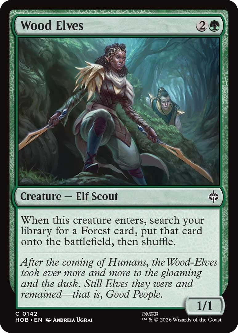 Image for Wood Elves (142) [The Hobbit] - Magic: The Gathering