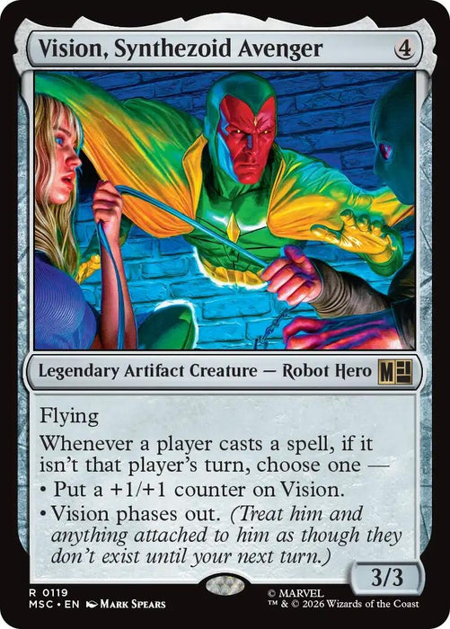 Image for Vision, Synthezoid Avenger (119) [Commander: Marvel Super Heroes] - Magic: The Gathering
