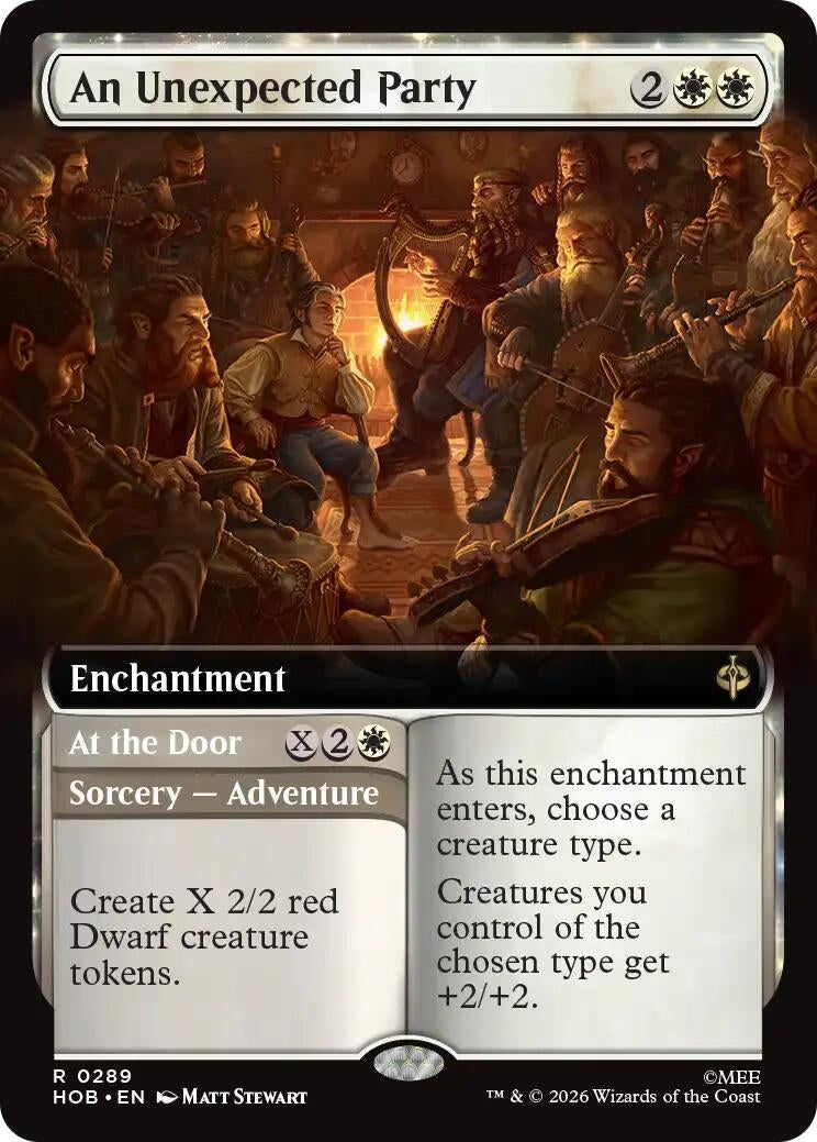 Image for An Unexpected Party (Extended Art) (289) [The Hobbit] - Magic: The Gathering
