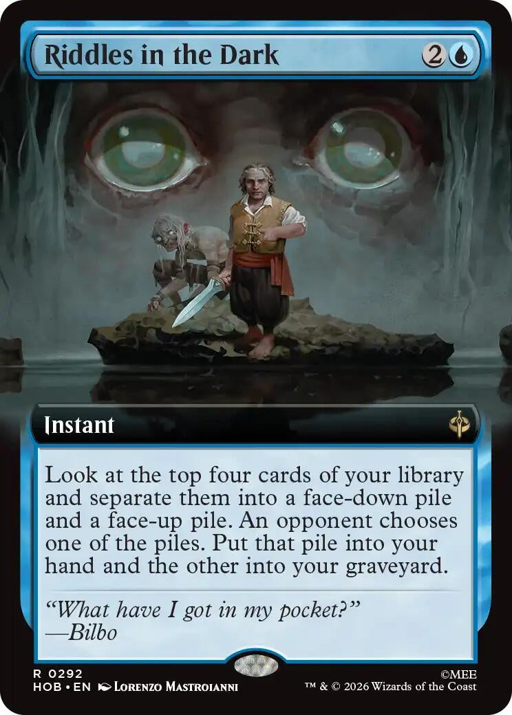 Image for Riddles in the Dark (Extended Art) (292) [The Hobbit] - Magic: The Gathering
