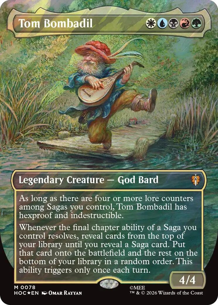 Image for Tom Bombadil (Borderless) (Surge Foil) (78) [The Hobbit: Eternal-Legal] - Magic: The Gathering