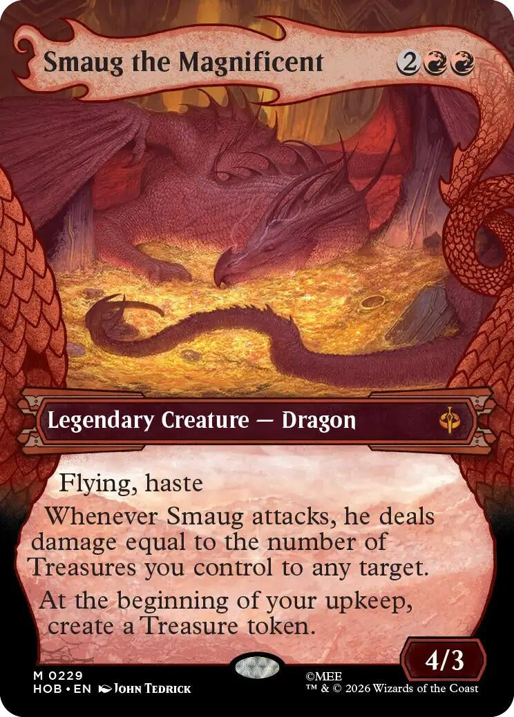 Image for Smaug the Magnificent (Showcase) (229) [The Hobbit] - Magic: The Gathering