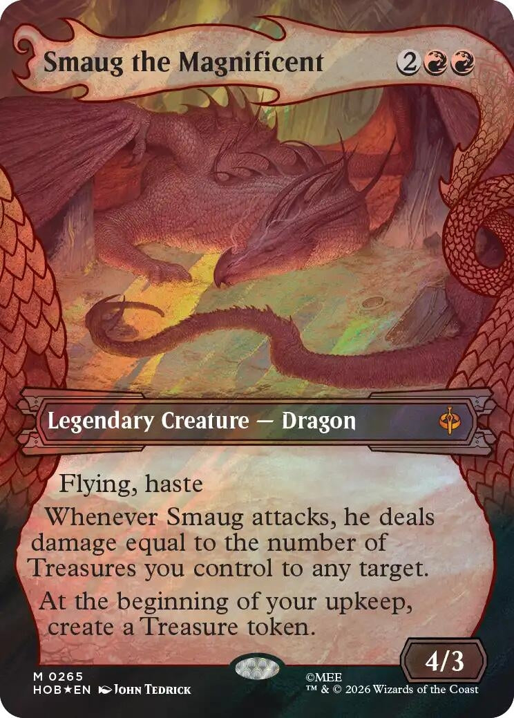 Image for Smaug the Magnificent (Showcase) (Surge Foil) (265) [The Hobbit] - Magic: The Gathering
