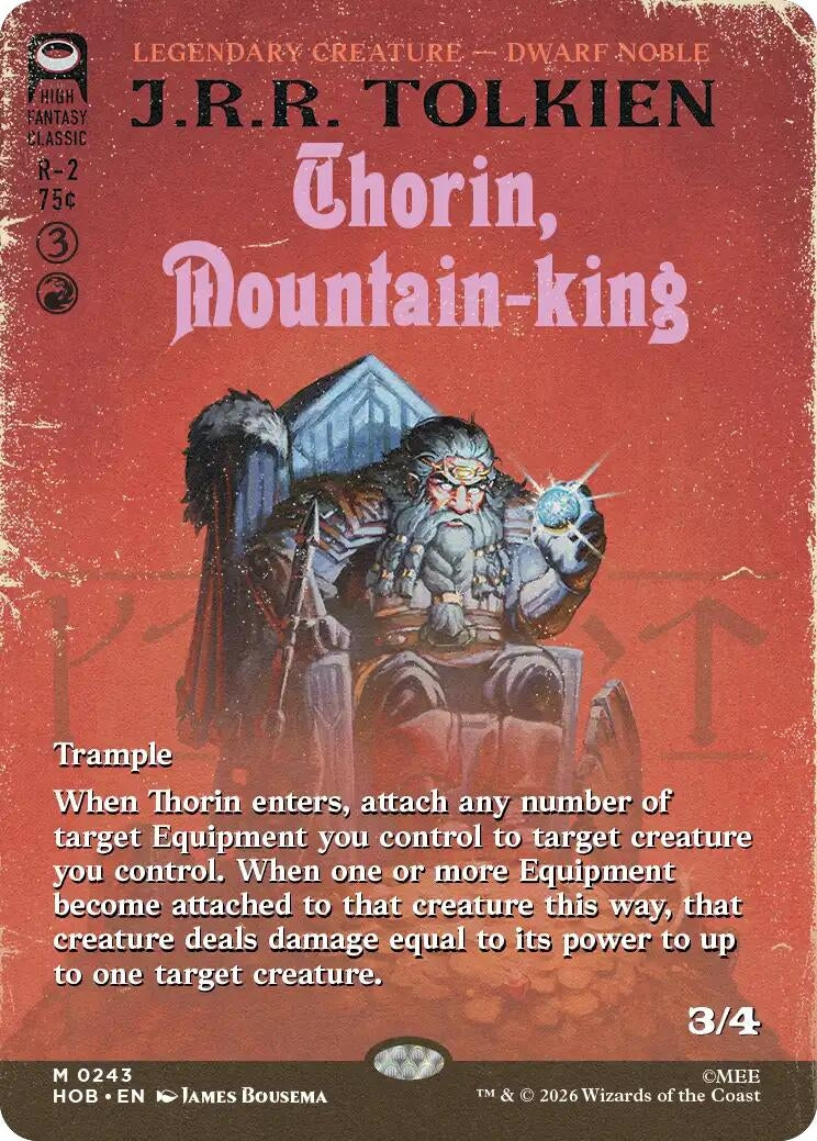 Image for Thorin, Mountain-king (Borderless) (243) [The Hobbit] - Magic: The Gathering