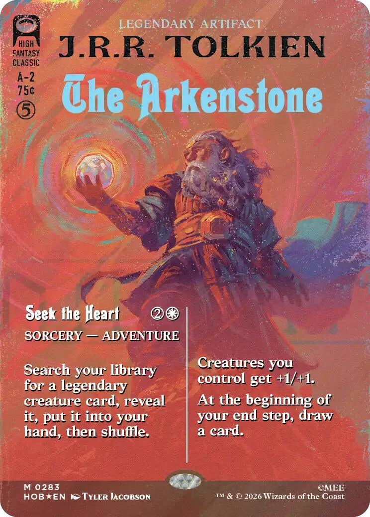 Image for The Arkenstone (Borderless) (Surge Foil) (283) [The Hobbit] - Magic: The Gathering