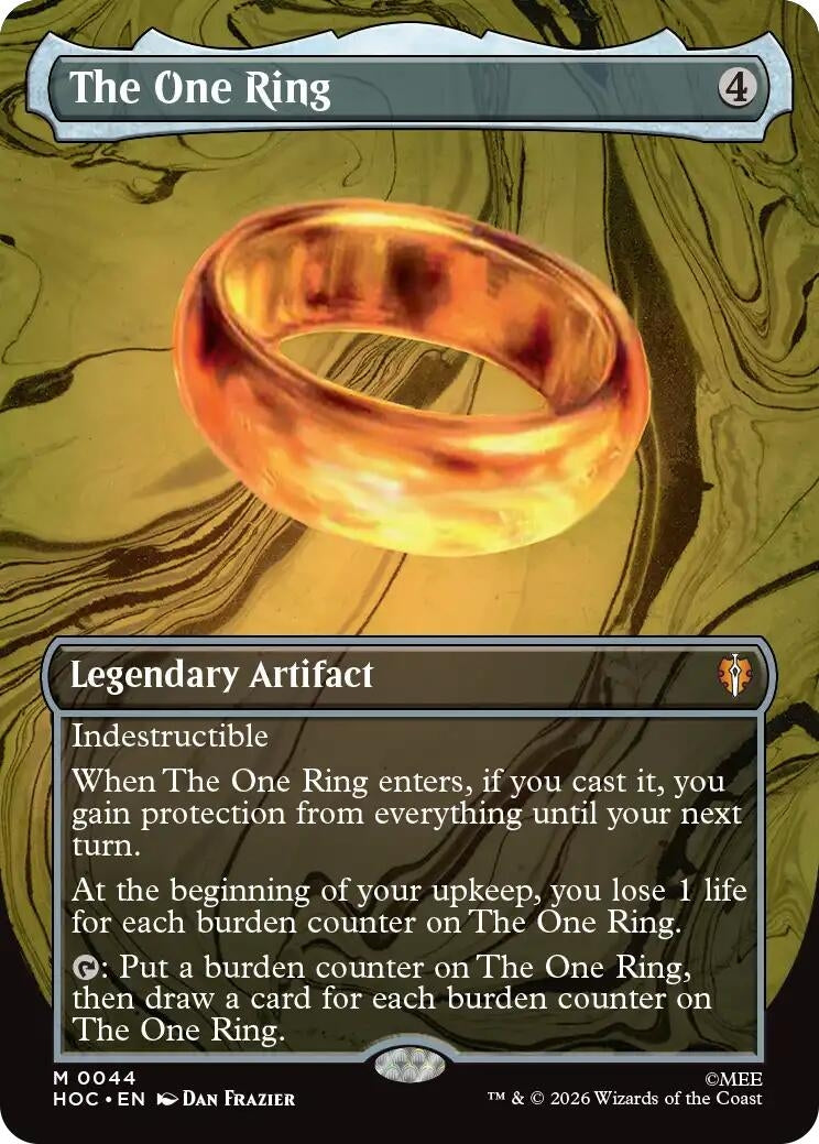 Image for The One Ring (Borderless) (44) [The Hobbit: Eternal-Legal] - Magic: The Gathering