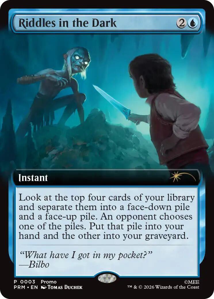 Image for Riddles in the Dark (Extended Art) (3) [Promo Pack: The Hobbit] - Magic: The Gathering