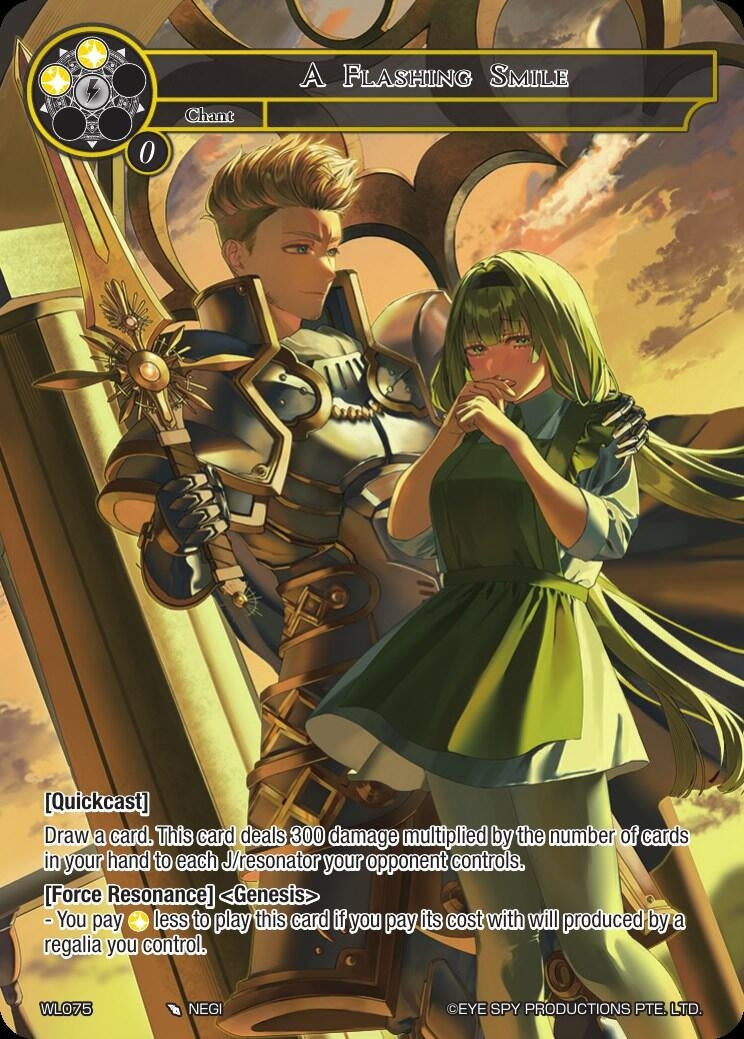 Image for A Flashing Smile (WL075) [Promo Cards] - Force of Will