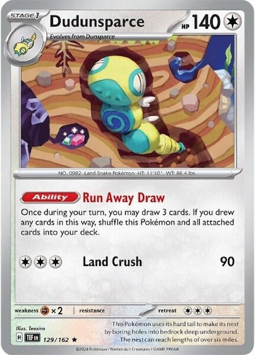 Image for Dudunsparce - 129/162 (Non-Holo) (129/162) [Deck Exclusives] - Pokemon